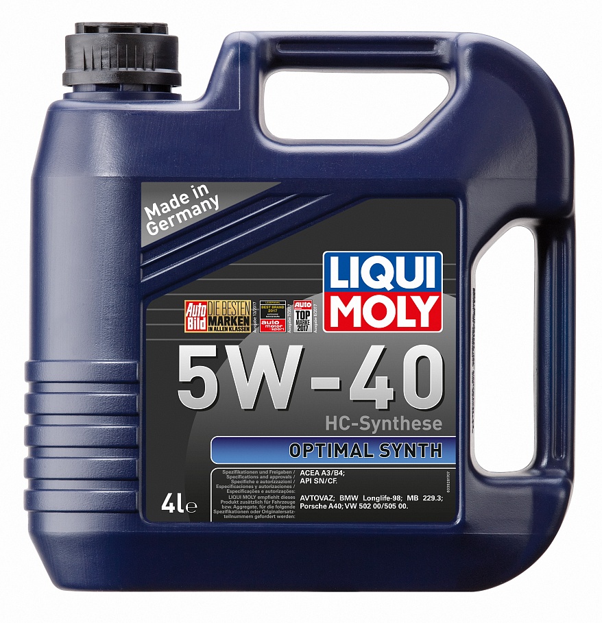 Масло моторное Liqui Moly Optimal Synth 5/40 API SN/CF (4 л.)- Заказать.  Доставка. Отсрочка